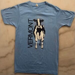 Vintage 80s Screen Stars Vermont Cow Single Stitch Graphic Tee